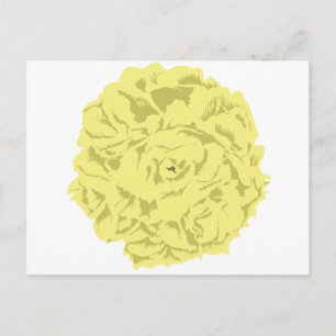 Postal flor de canal amarillo