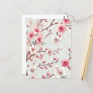 Postal Flor de Cerezo
