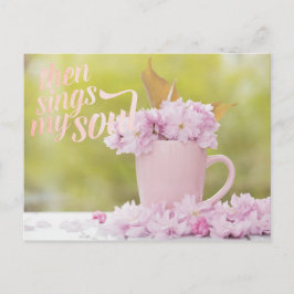 Postal Flor de cerezo Flor Stilllife Spring Textos