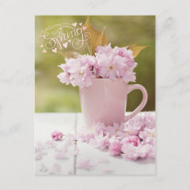 Postal Flor de cerezo Flor Stilllife Spring Textos