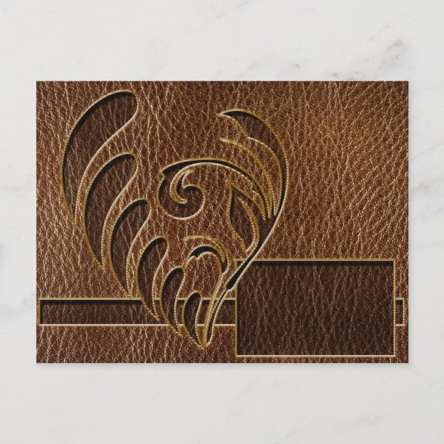 Postal Flor de cuero (Anverso)