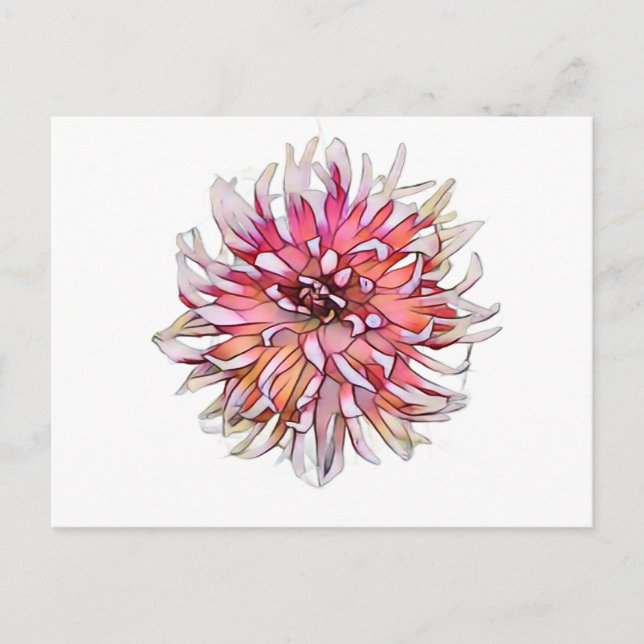 POSTAL FLOR DE DALIA (Anverso)