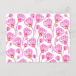 Postal Flor de flor rosa