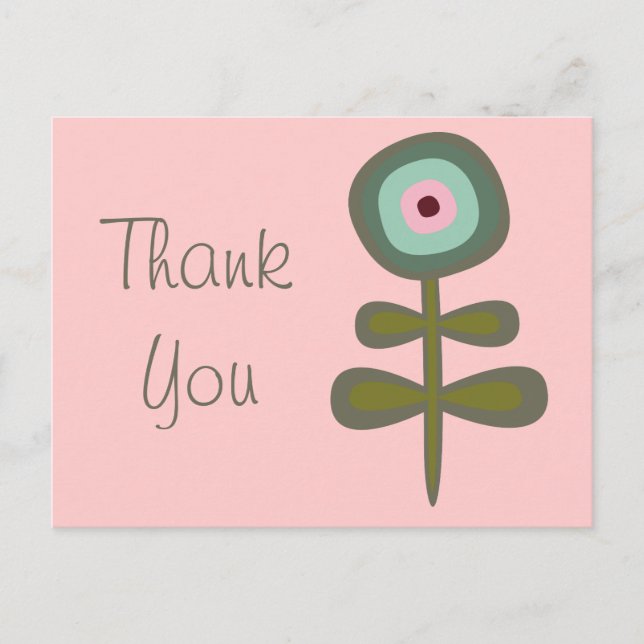 Postal Flor de fruta Guay Cute Girly Retro Floral (Anverso)