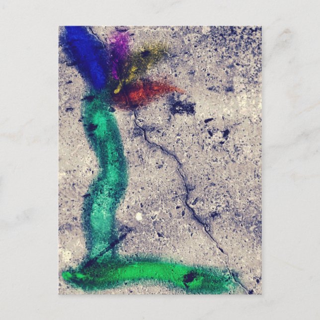 Postal Flor de hormigón (Anverso)