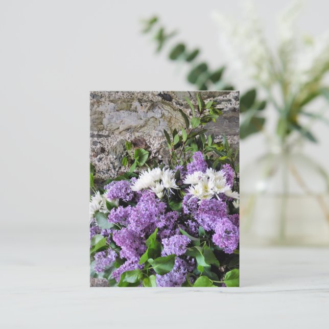 POSTAL FLOR DE JARDÍN (Anverso de pie)