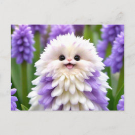 Postal Flor de jardín de Cuta Feliz
