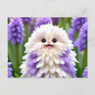 Postal Flor de jardín de Cuta Feliz