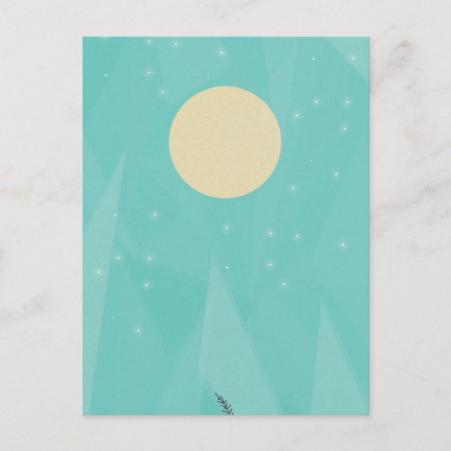 Postal Flor de la luna (Anverso)