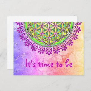 Postal Flor de la Vida - Adornos de Flor Vintage 2