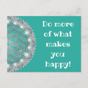 Postal FLOR DE LA VIDA - Geometría Sagrada Luz 2