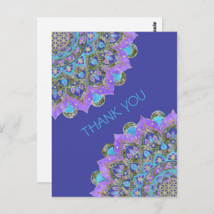 Postal Flor de la Vida - Mandala Estilo India 2