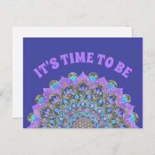 Postal Flor de la Vida - Mandala Estilo India 2