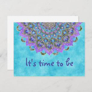 Postal Flor de la Vida - Mandala Estilo India 2