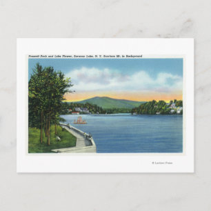 Postal Flor de lago, escarface Mt a distancia