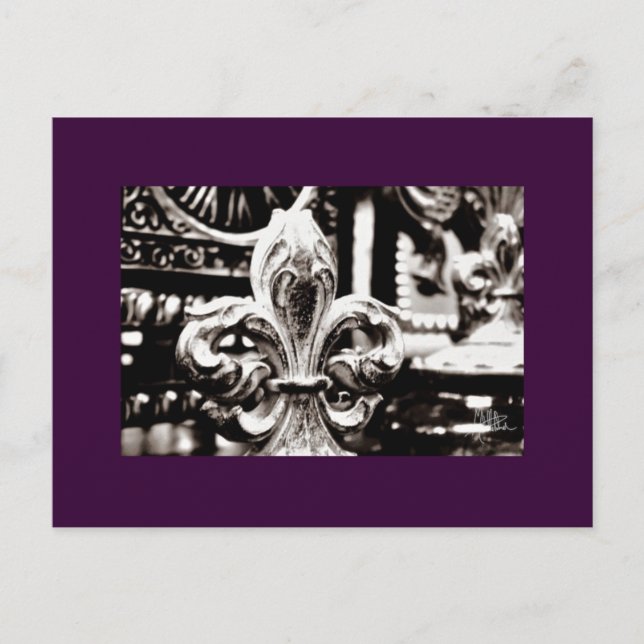 Postal Flor de Lis [Tarjeta postal] (Anverso)