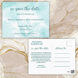 Postal Flor de magnolia etérea, Boda de guardar la fecha