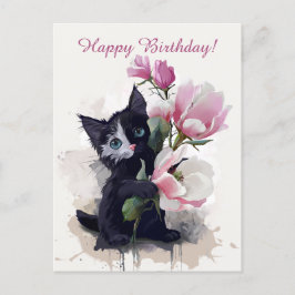 Postal Flor de magnolias