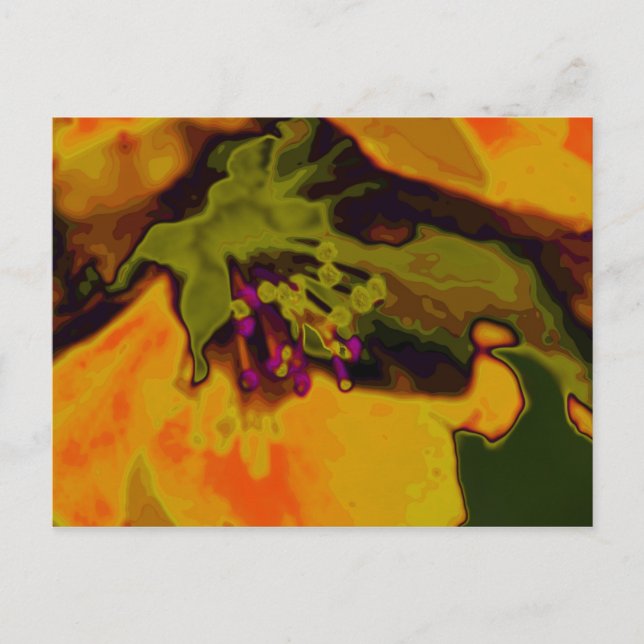 Postal flor de manzana (Anverso)