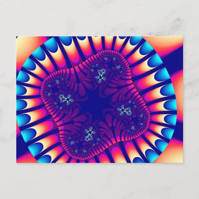 Postal Flor de mar de coral (Anverso)