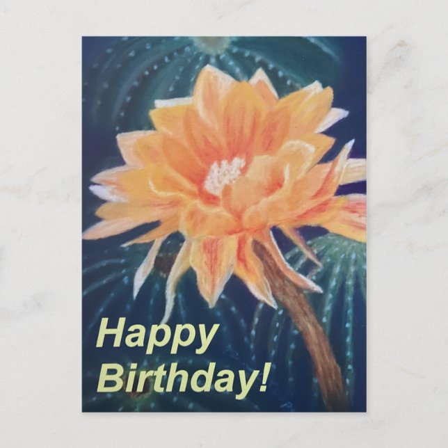 Postal Flor de Naranja (Anverso)