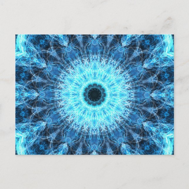 Postal Flor de nieve brillante (Anverso)