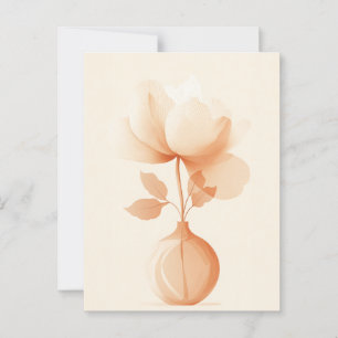 Postal Flor de punto de punto #008