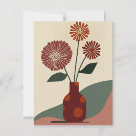 Postal Flor de punto de punto #010