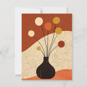 Postal Flor de punto de punto #012