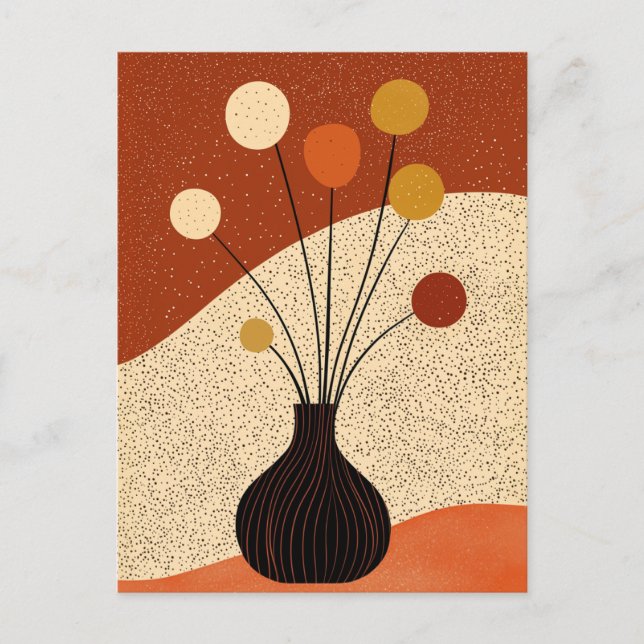 Postal Flor de punto de punto #012