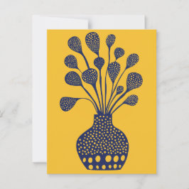 Postal Flor de punto de punto #014