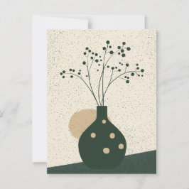 Postal Flor de punto de punto #017