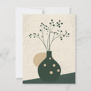 Postal Flor de punto de punto #017