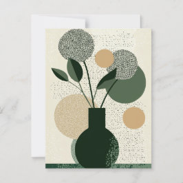 Postal Flor de punto de punto #018