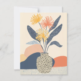 Postal Flor de punto de punto #026