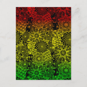 Postal Flor de Rasta