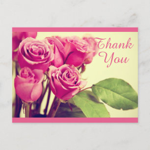 Postal Flor De Rosa Rosa Rosa Rosa Vintage