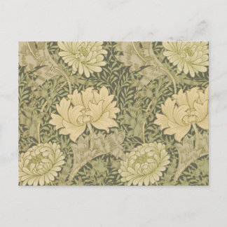 Postal Flor de Salvia de Crisantemo de William Morris