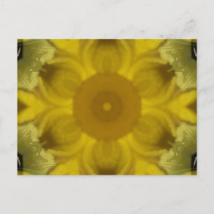 Postal Flor de Sunshine Estallido Dorado