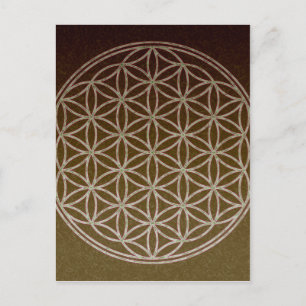 Postal Flor de vida