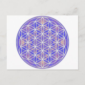 Postal Flor de vida (color 3)