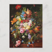 Flor De Vida De Rosas, Tulipanes Y Carnación