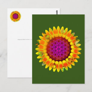 Postal Flor De Vida - Flor Geométrica 4