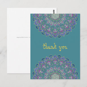 Postal Flor De Vida - Mandala Estilo India 1