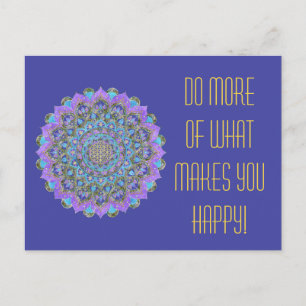 Postal Flor De Vida - Mandala Estilo India 2