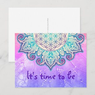 Postal Flor de vida - Mandala india 2