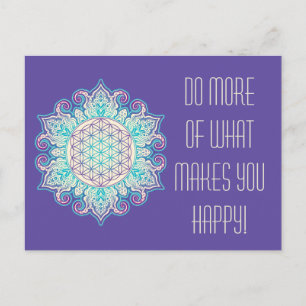 Postal Flor de vida - Mandala india 2