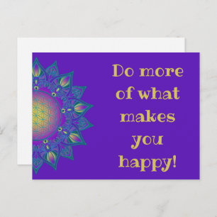 Postal Flor de vida - Mandala india 3