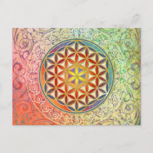 Postal Flor de vida - Ornamento I