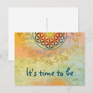 Postal Flor De Vida - Ornamentos Vintage Mandala 1